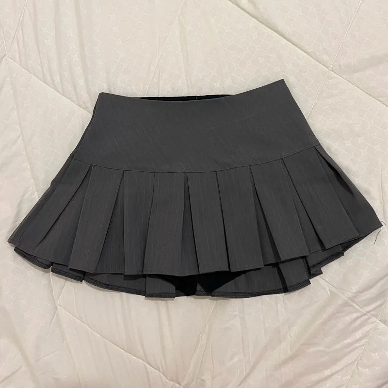 Y2K Luxury Mini skirt Wanita gray photo 1