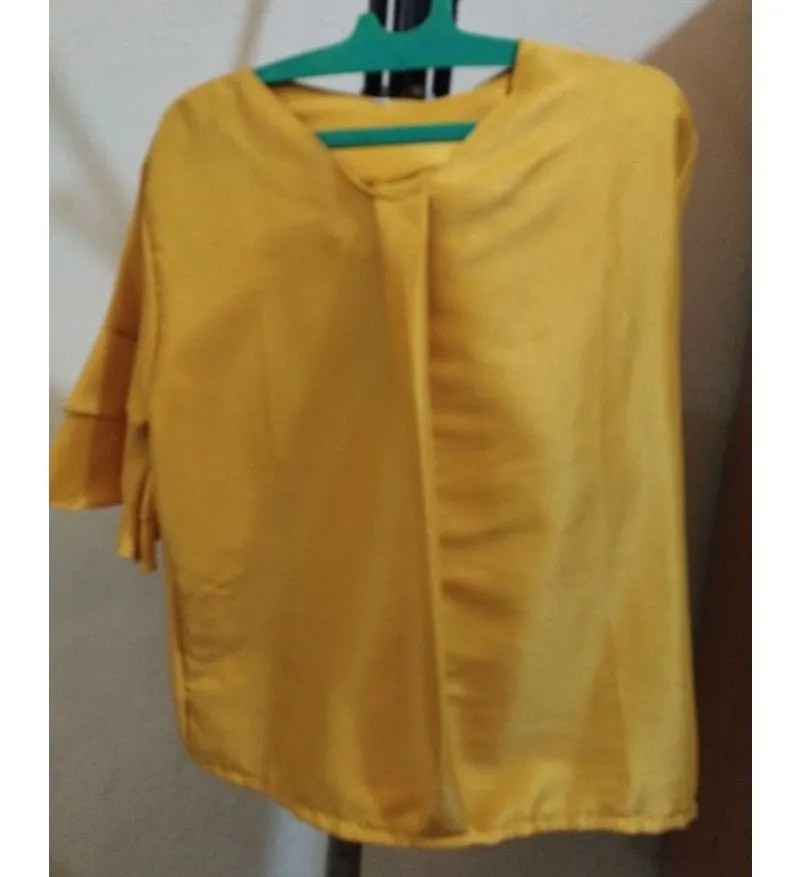 Casual Blouse Wanita yellow photo 1