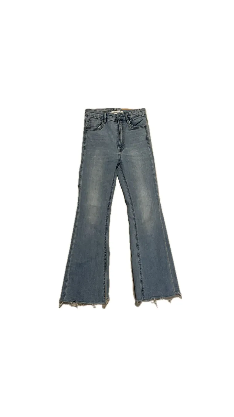 Stradivarius Casual Flare pants Wanita blue photo 1