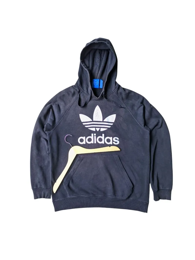 Adidas Casual Pakaian Nasional Hoody Pria white black photo 1