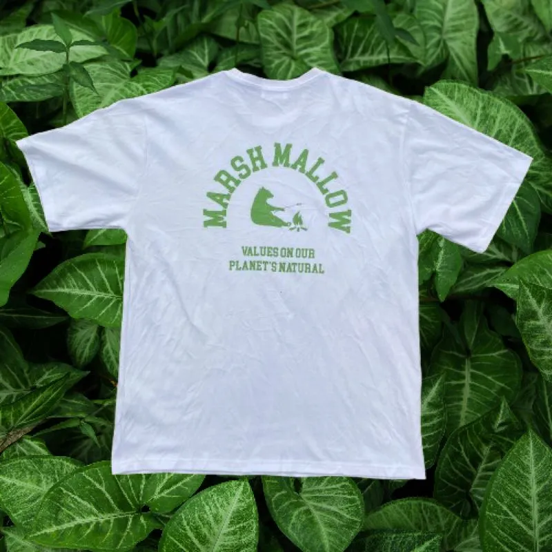 Gildan Streetwear Skater T-shirt Pria white green photo 1
