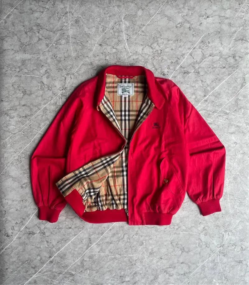 Burberry Vintage Luxury Harrington jacket Pria red photo 1