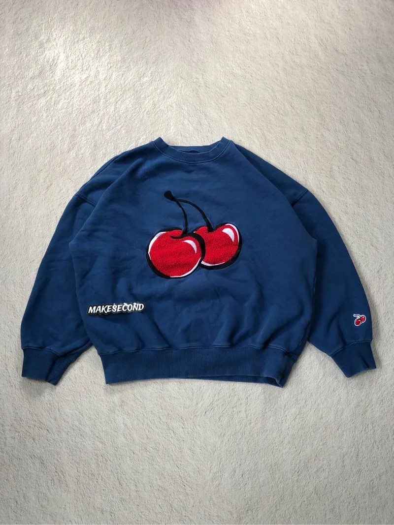 KIRSH Luxury Minimalist Sweatshirt Pria blue photo 1
