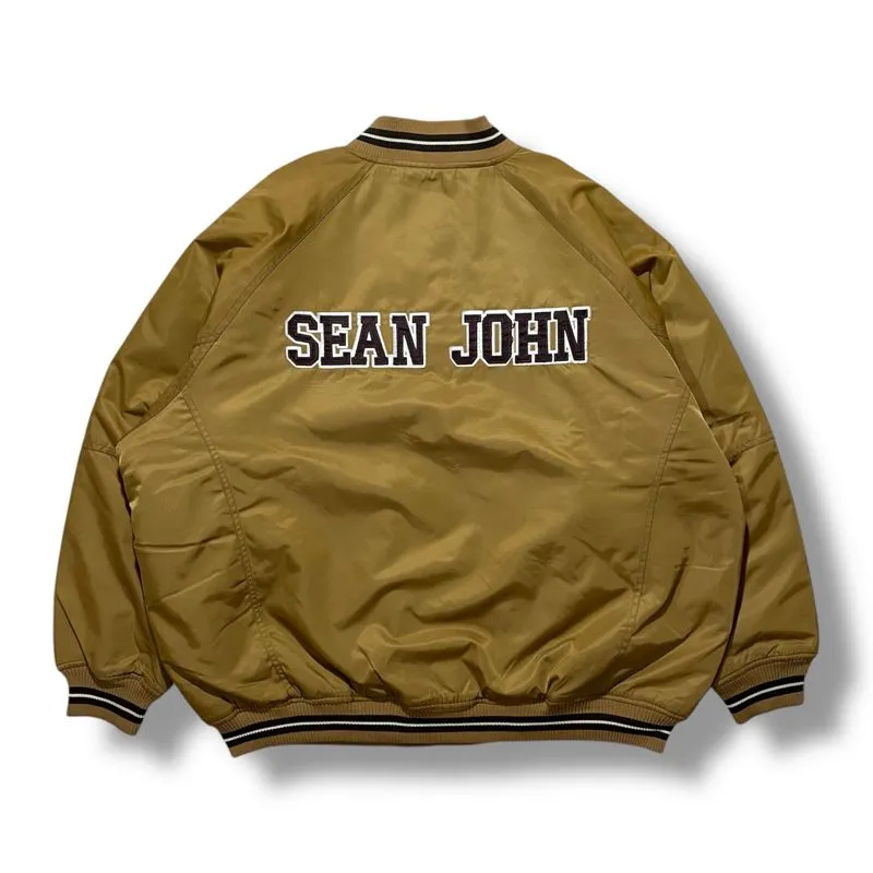 Sean John Vintage Streetwear Bomber jacket Pria brown photo 1