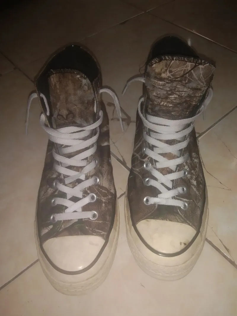 Converse Vintage Streetwear Sneakers Pria tan black photo 1