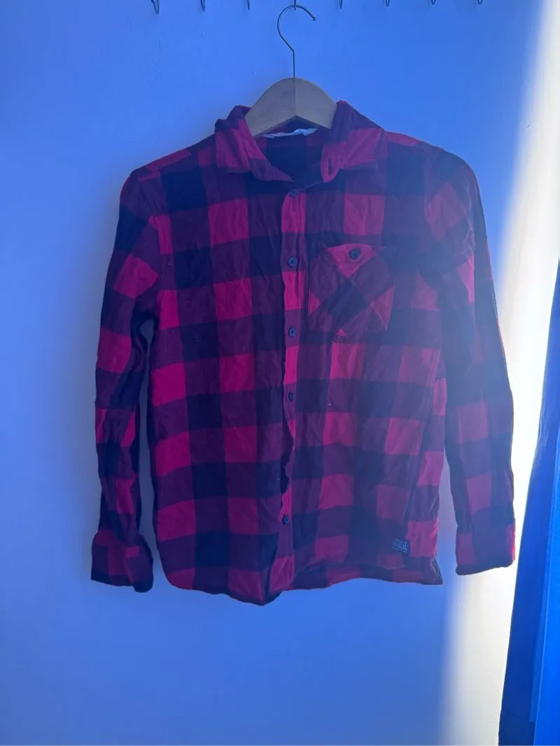 H&M Casual Casual shirt Pria red black photo 1
