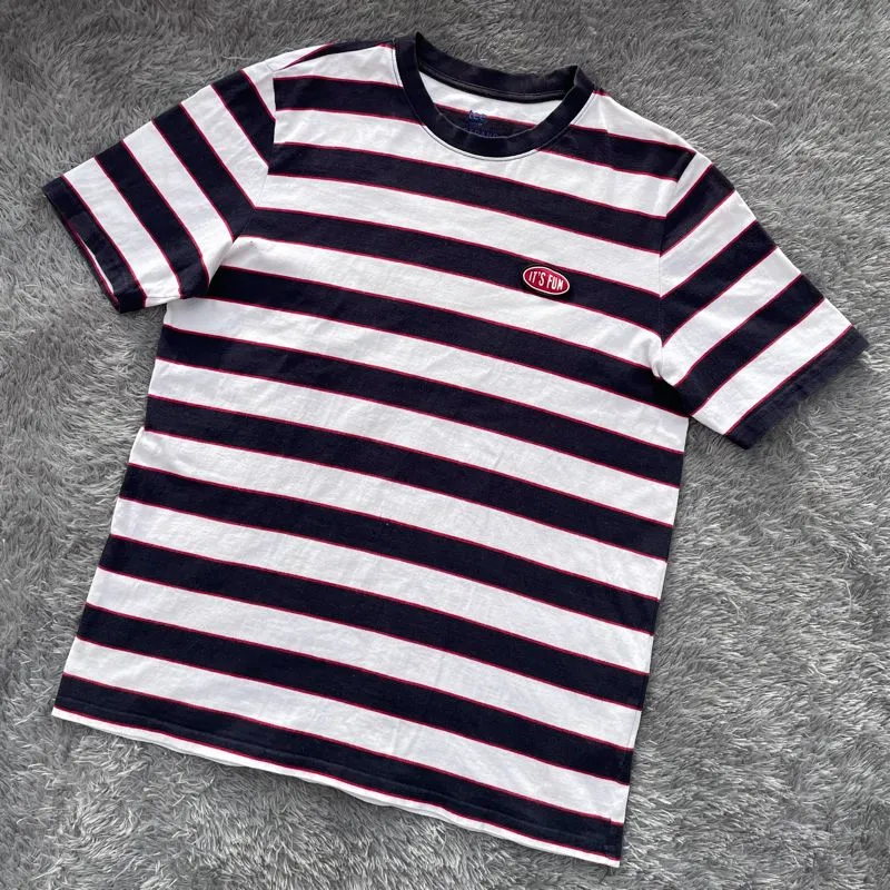 Giordano Indie T-shirt Pria white navy photo 1