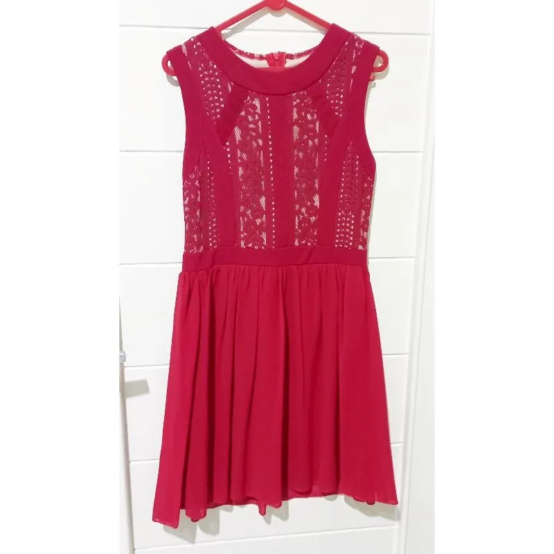 Coquette Casual Going out dress Wanita red photo 1