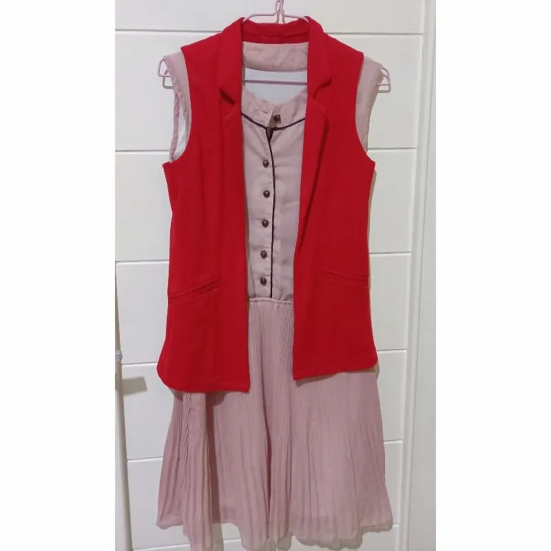 Minimalist Casual Vest Wanita red photo 1