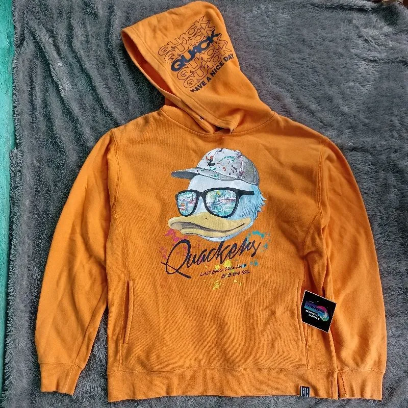 Japanese brand Streetwear Casual Hoody Pria orange photo 1