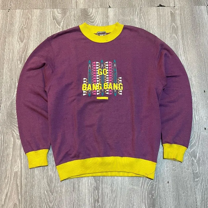 Vintage Sportswear Sweater Pria purple photo 1