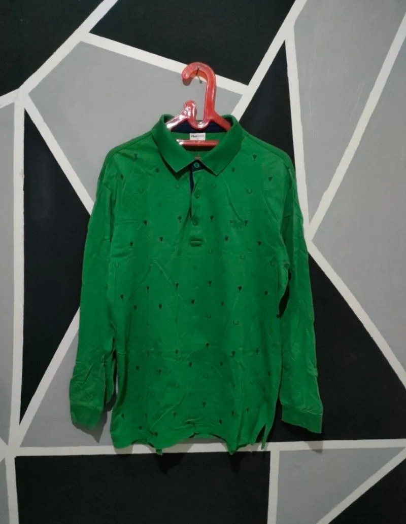 Fila Casual Polo shirt Pria green photo 1