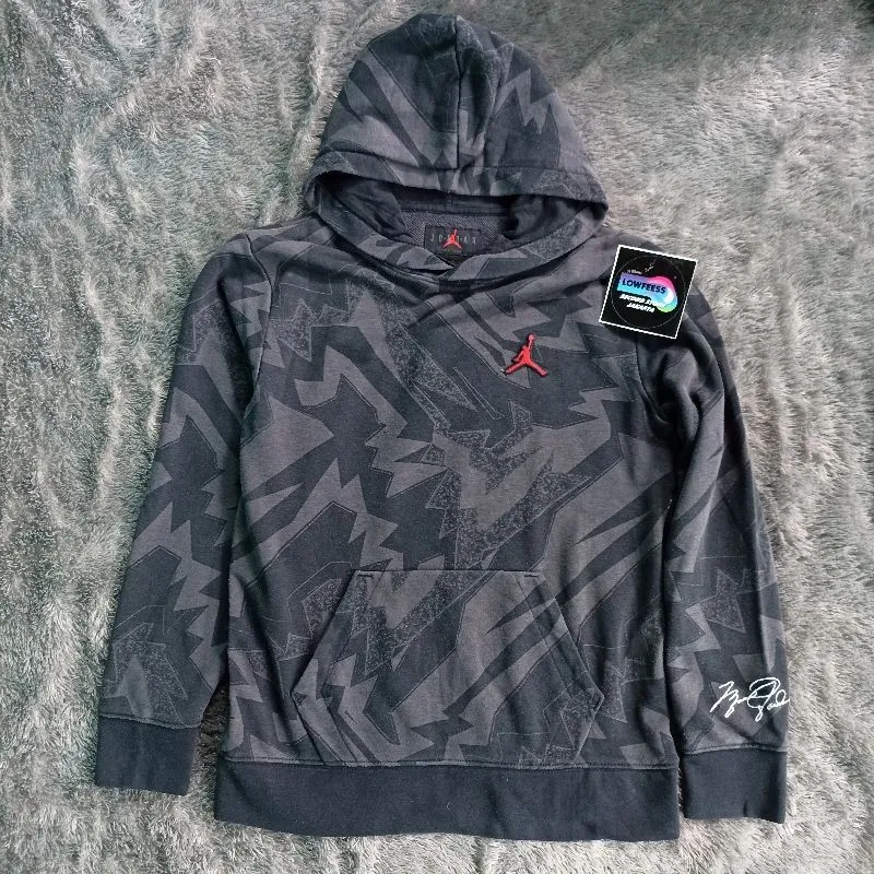 Nike Air Jordan Vintage Sportswear Hoody Pria gray photo 1