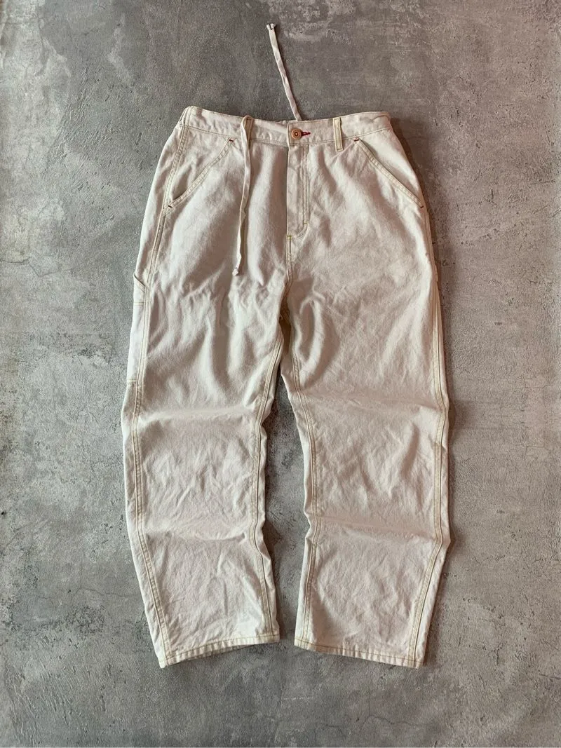 Vintage Streetwear Jeans Pria cream photo 1