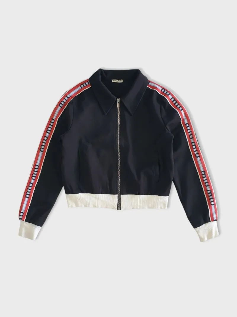 Miu Miu Casual Track jacket Wanita white red