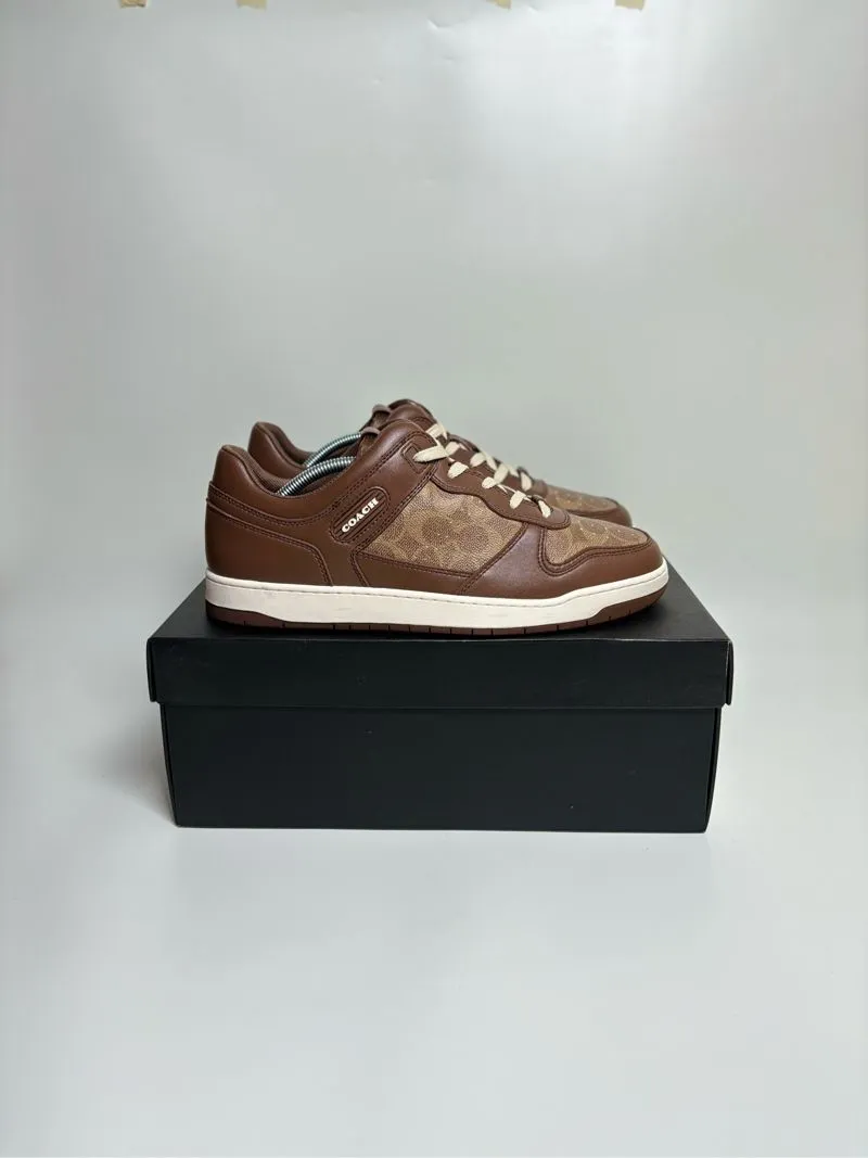 Coach Casual Sneakers Pria white brown photo 1