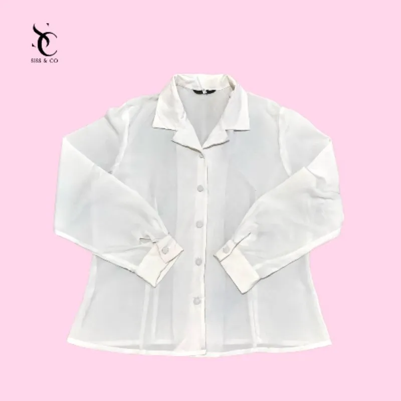 Luxury Shirt Wanita white photo 1