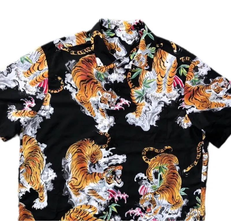 Japanese brand Grunge Indie Casual shirt Pria black photo 1