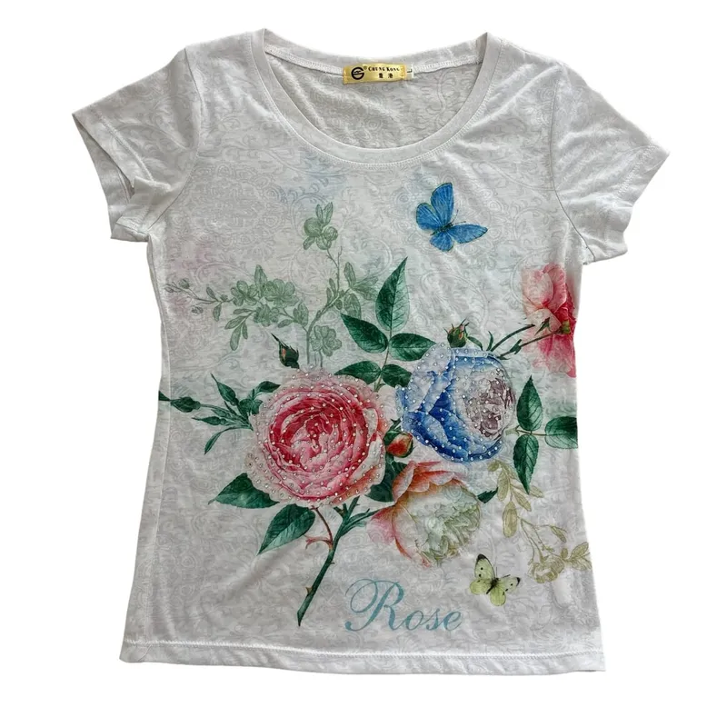 Vintage Fairy T-shirt Wanita white photo 1