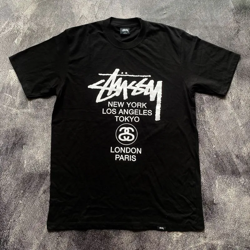 Stussy Casual T-shirt Pria black photo 1