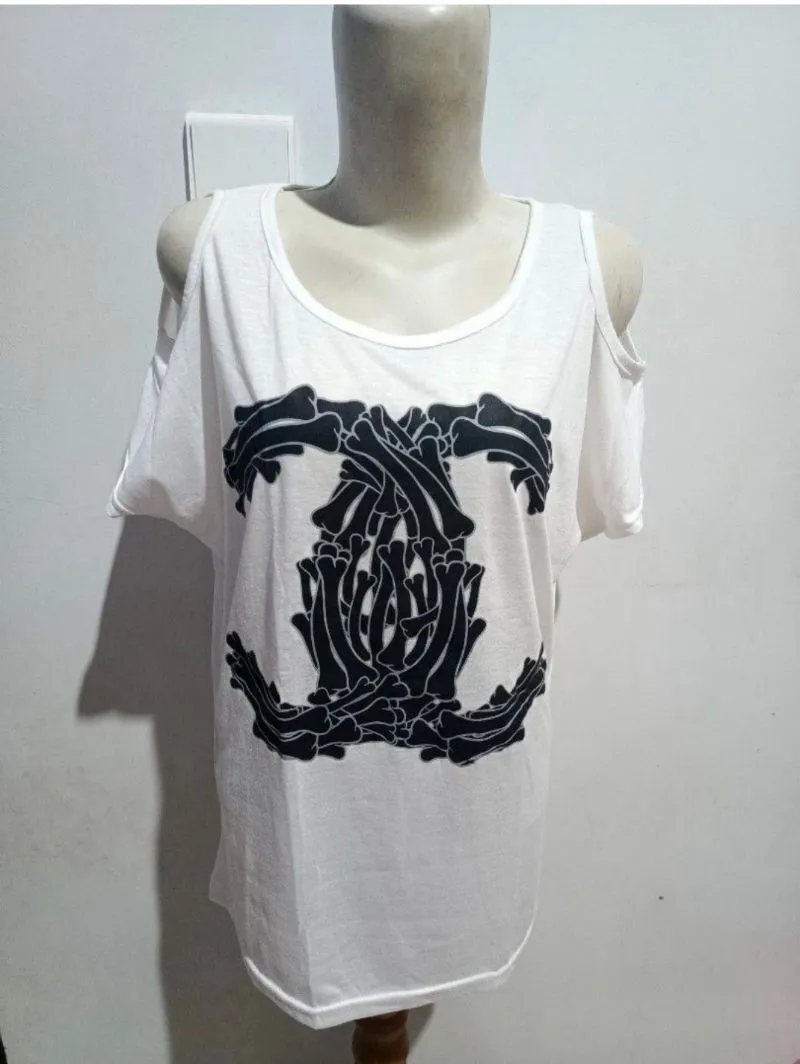 Casual T-shirt Wanita white photo 1