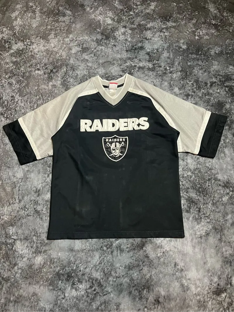 Raider Jean Streetwear Y2K Jersey Pria black gray photo 1