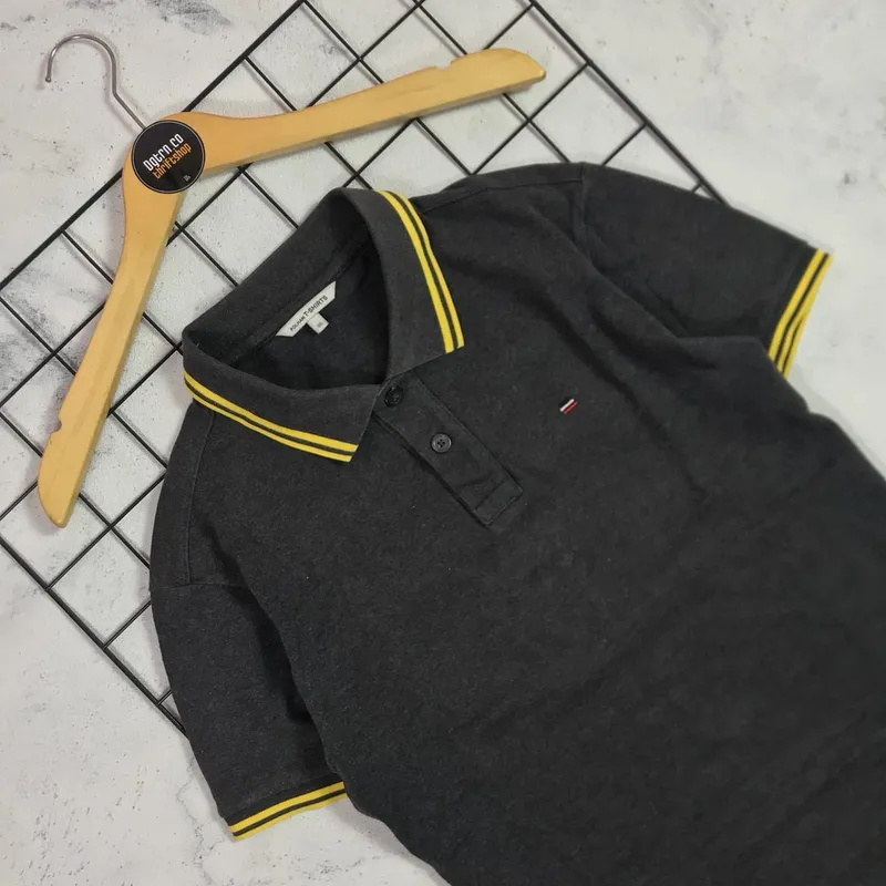 Polham Casual Polo shirt Pria gray photo 1