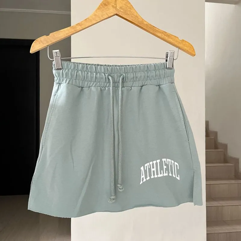 Bershka Streetwear Casual Skirt Wanita green photo 1