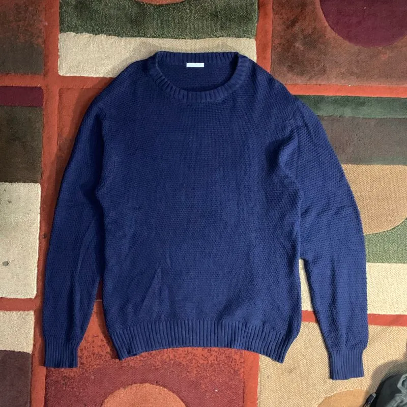 Uniqlo Casual Sweatshirt Pria navy photo 1