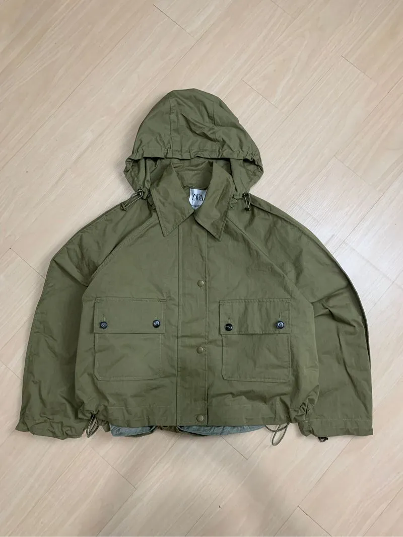 ZARA Vintage Y2K Windbreaker Pria green photo 1
