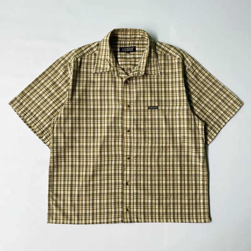 Kolon Sport Streetwear Y2K Casual shirt Pria yellow photo 1