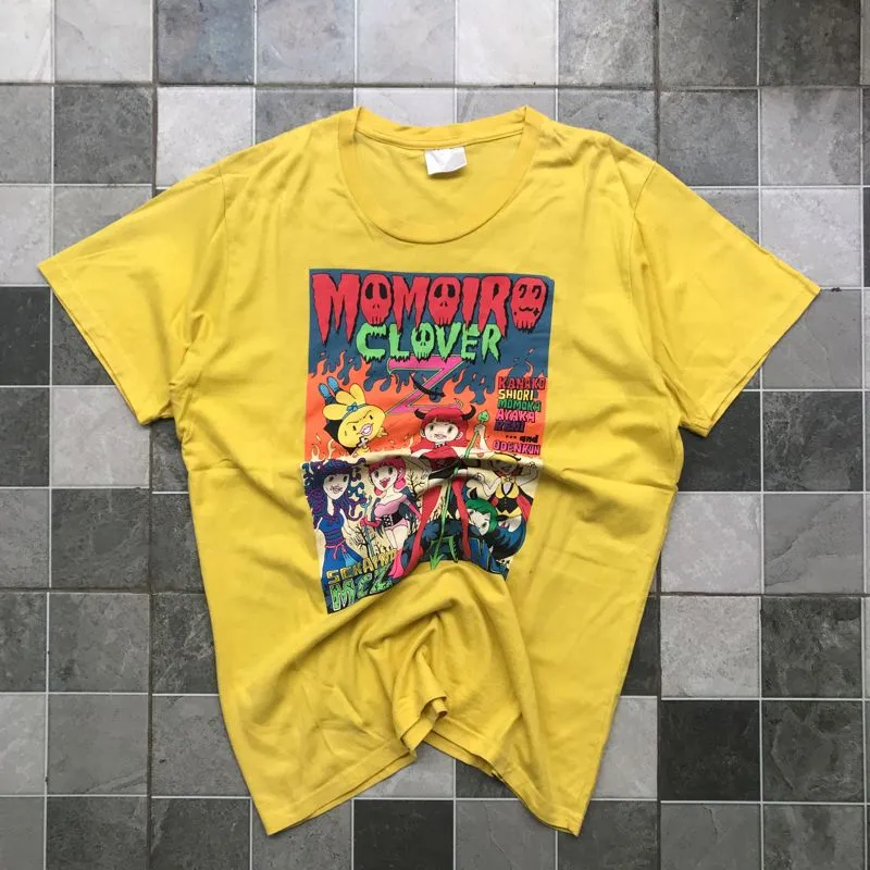 Japanese brand Casual T-shirt Pria yellow photo 1