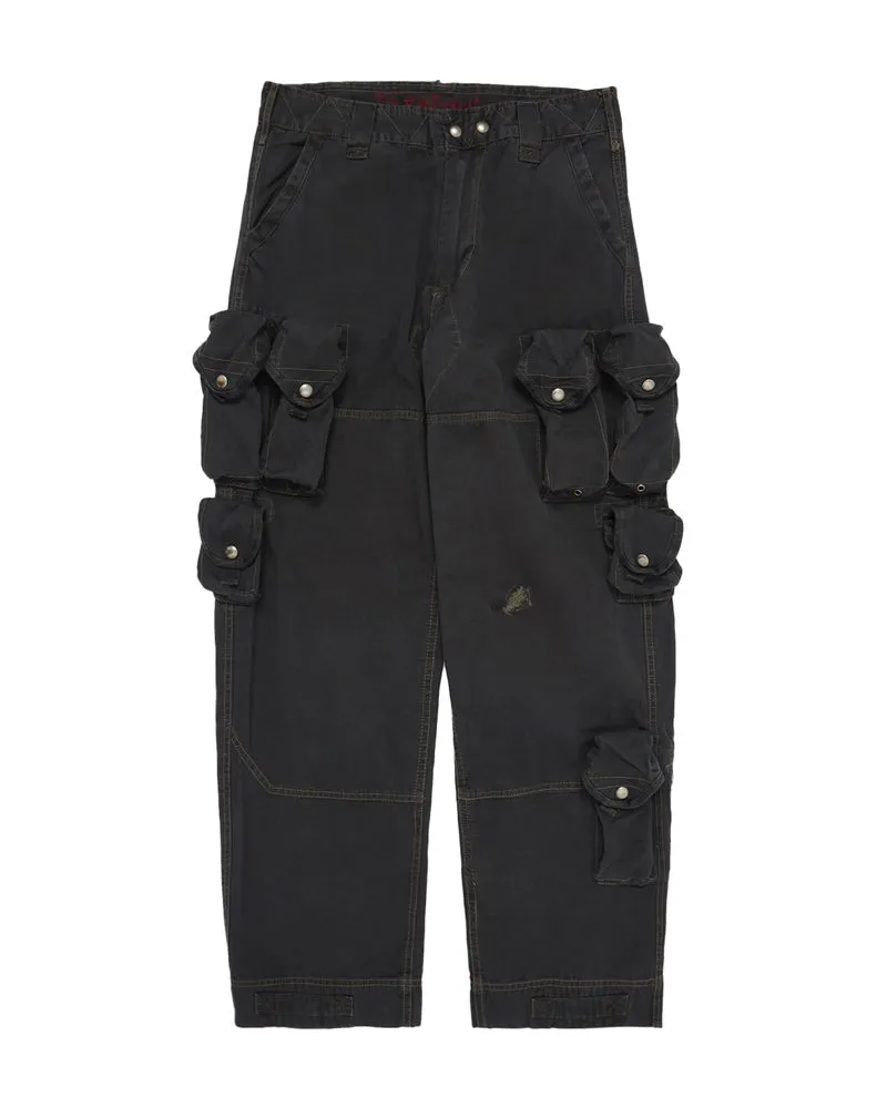 Abercrombie & Fitch Streetwear Y2K Casual pants Pria black gray photo 1