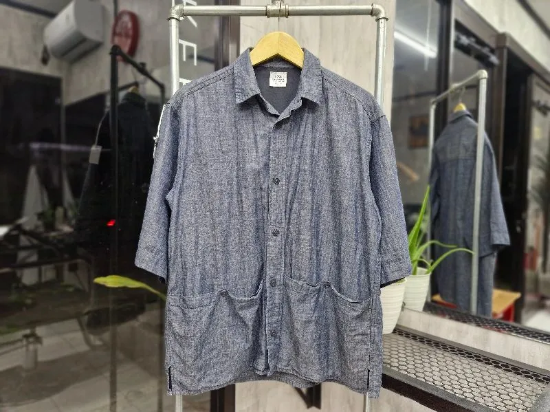 Streetwear Formal shirt Pria gray photo 1