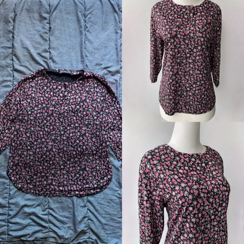 Vintage Blouse Wanita black photo 1