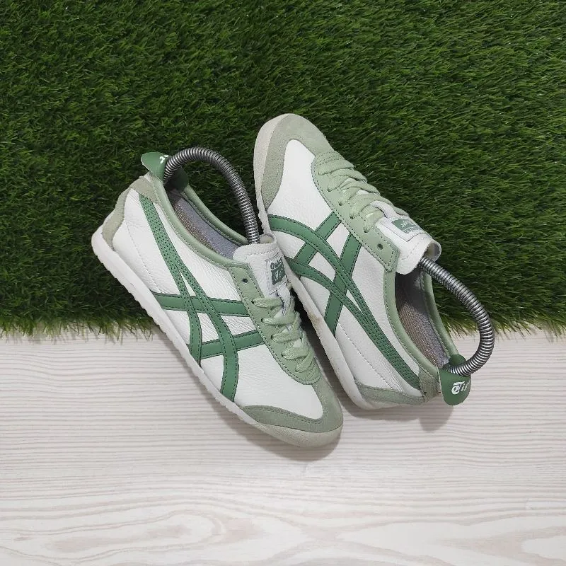 Onitsuka Tiger Casual Sneakers Pria white green photo 1