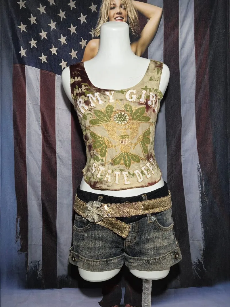 Streetwear Y2K Cami top Wanita multicolor photo 1