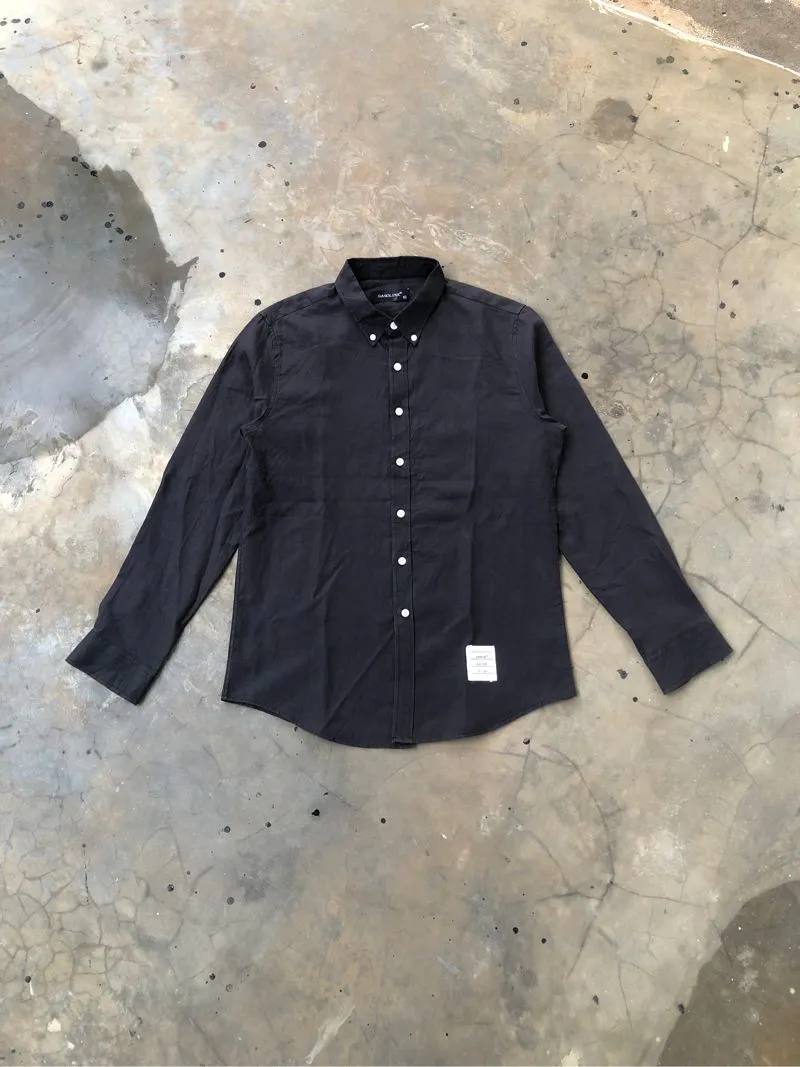 Made in USA Streetwear Casual Casual shirt Pria black photo 1