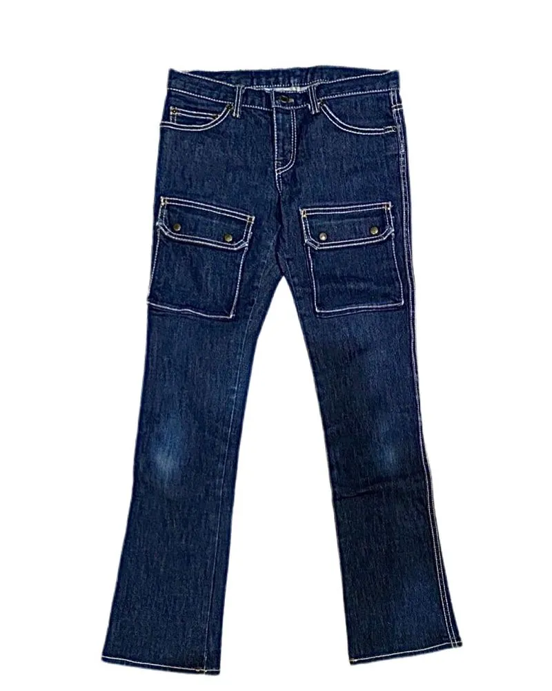 Hysteric Glamour Fairy Emo Flare pants Wanita blue photo 1