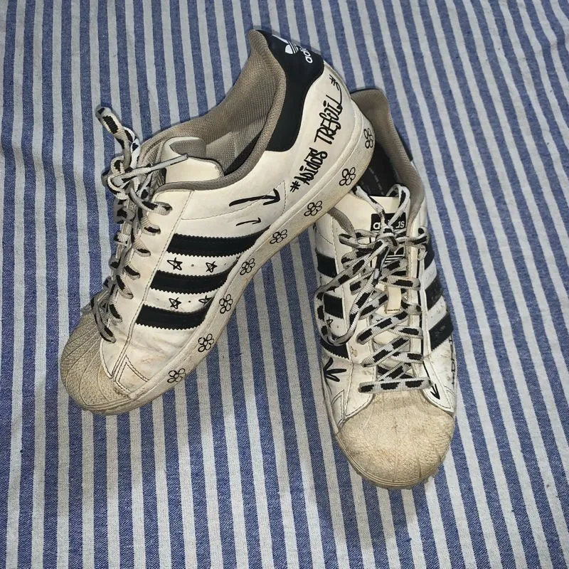 Adidas Luxury Skater Sneakers Pria white black photo 1