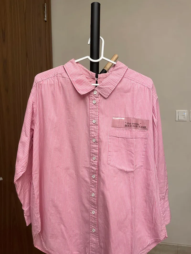Minimalist Casual Shirt Wanita pink photo 1