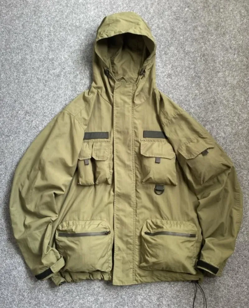 Sportswear Windbreaker Pria green brown photo 1