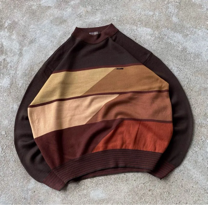 Casual Sweatshirt Pria brown photo 1