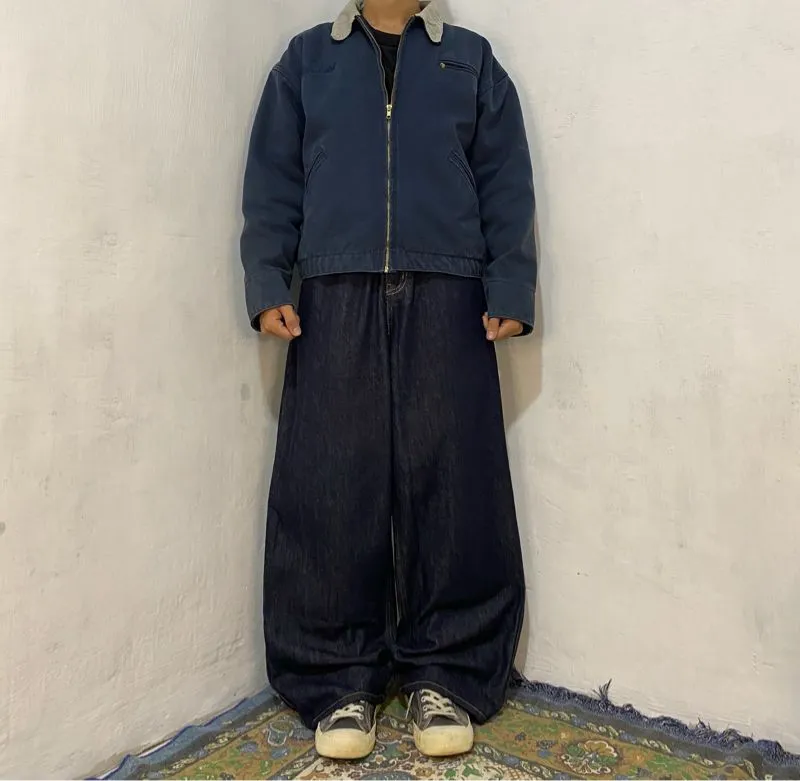 Vintage Streetwear Jeans Pria navy photo 1