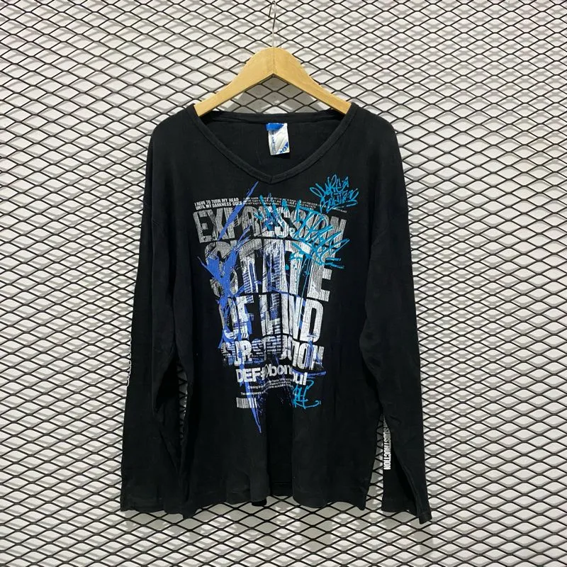 Vintage Casual Casual shirt Pria white blue photo 1