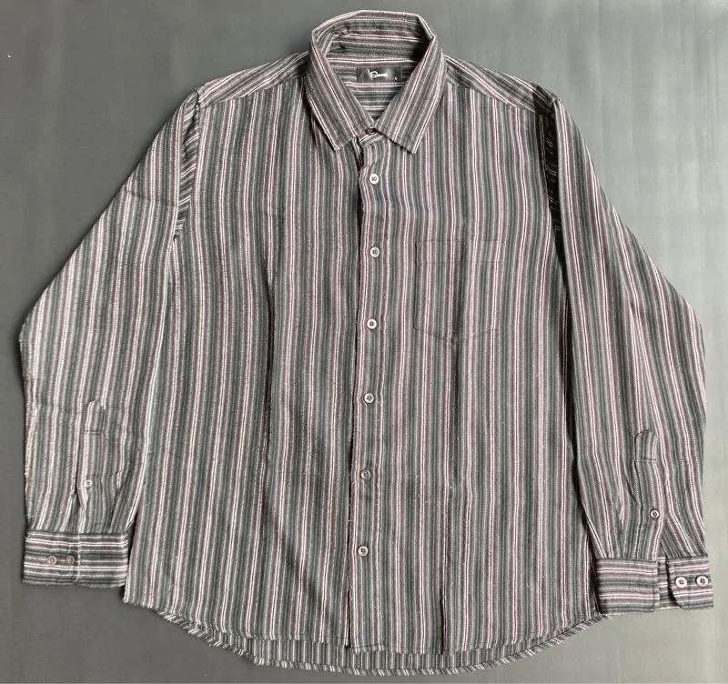Vintage Casual T-shirt Pria black gray photo 1