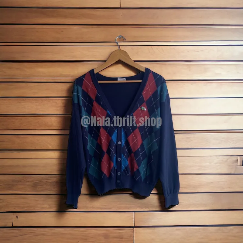 Lacoste Casual Cardigan Pria multicolor photo 1