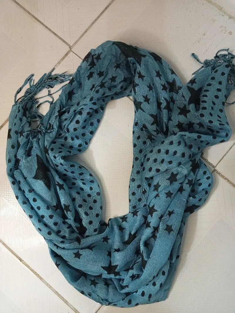 Casual Scarf Wanita blue photo 1