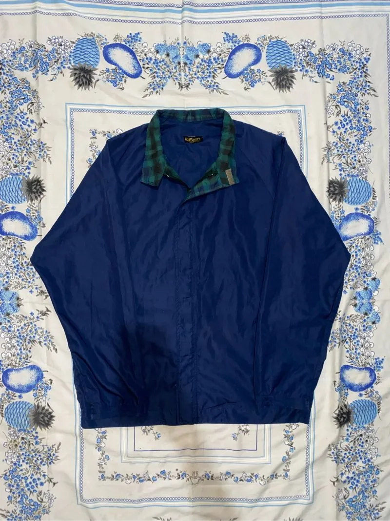 Streetwear Sportswear Windbreaker Pria navy photo 1
