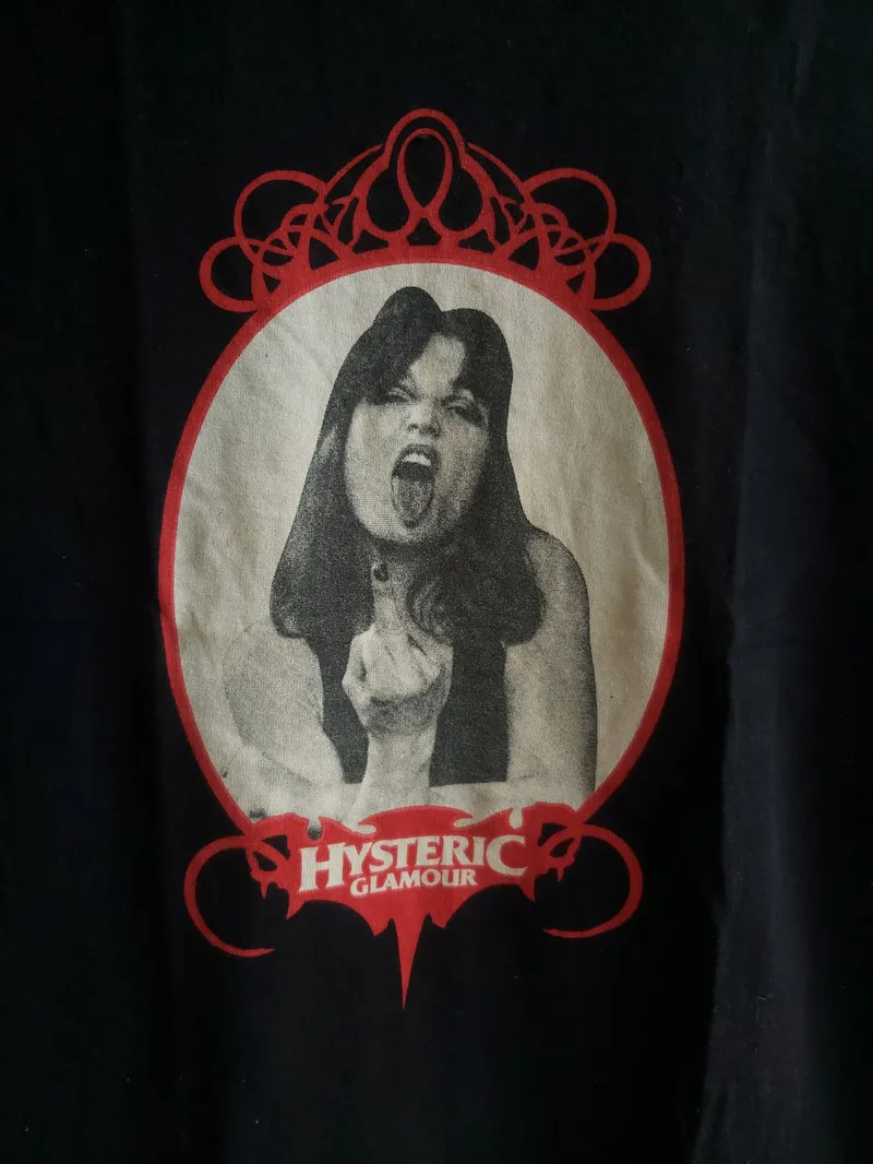 Hysteric Glamour Luxury T-shirt Wanita white black photo 1
